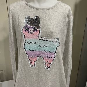 Girl cute sheep long sleeve shirt